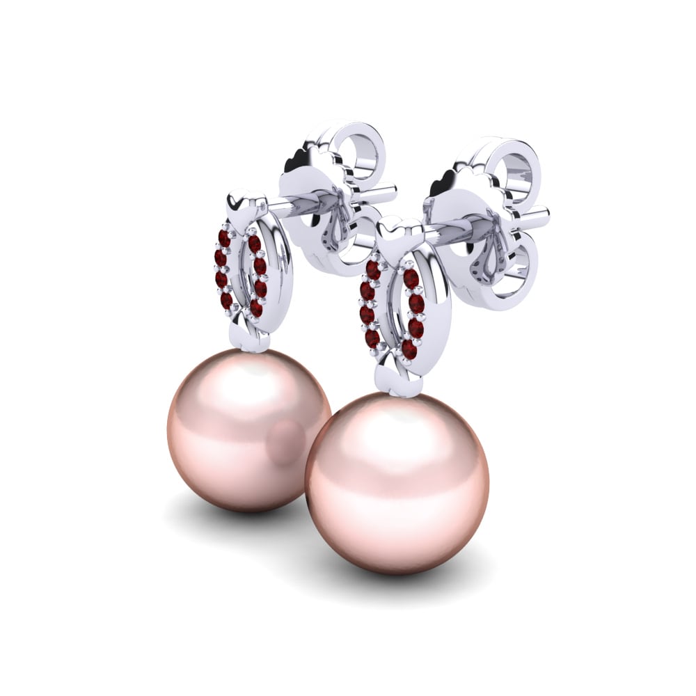 Ruby Women's Earring Lianelis Ø8 mm