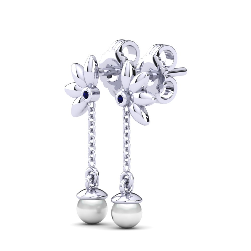Zafiro Pendiente de mujer Levonia Ø4 mm