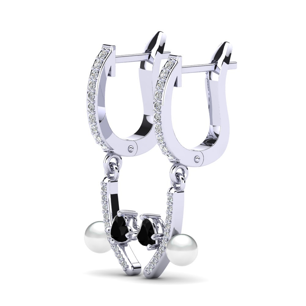 Black Onyx Women's Earring Leronda Ø4 mm