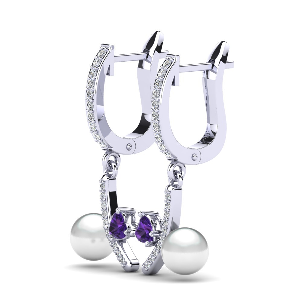 Amethyst Women's Earring Leronda Ø6 mm