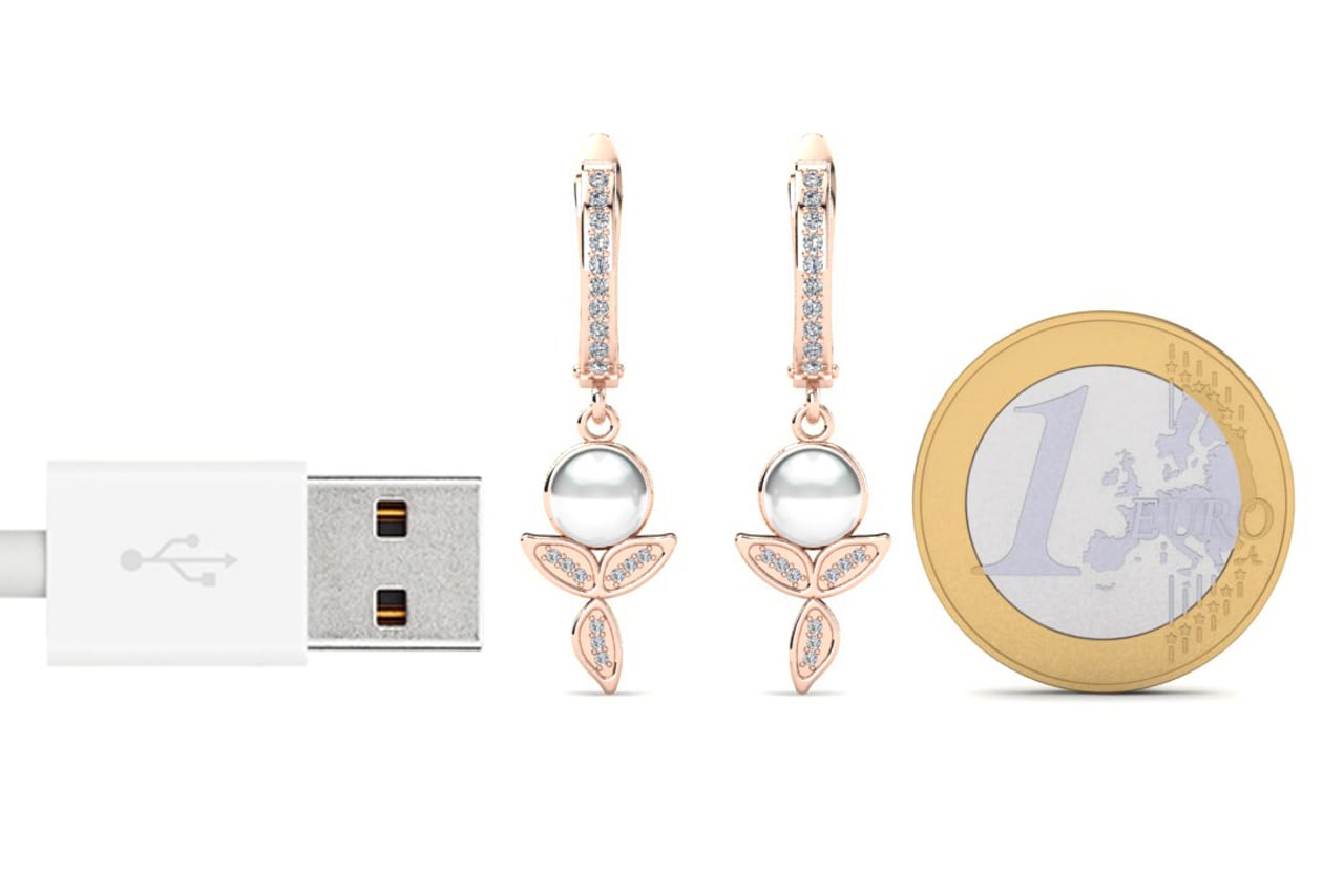 14ct Rose Gold Women's Earring Lalisha Ø6 mm
