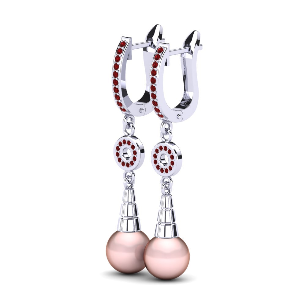 Rubí Pendiente de mujer Lalenia Ø8 mm