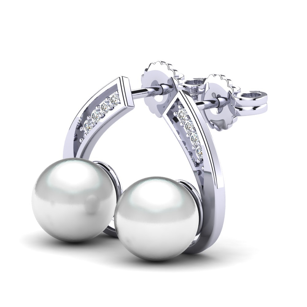 Lab Grown Diamond Women's Earring Lakemia Ø8 mm