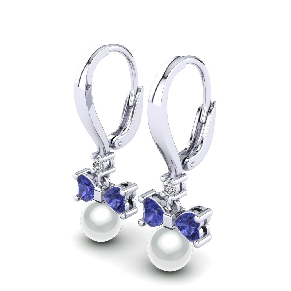 Tanzanite Earring Lajoya Ø6 mm