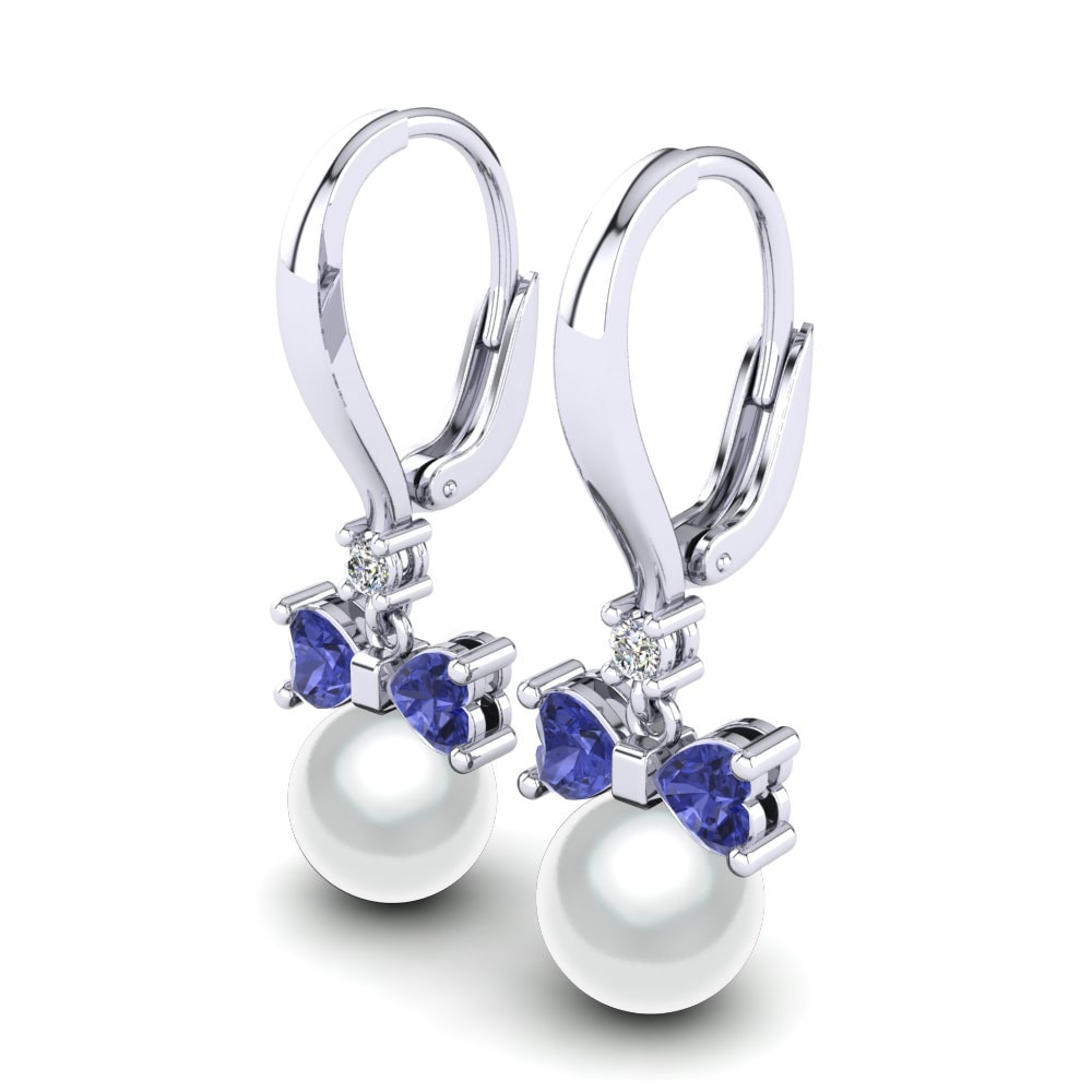 Tanzanite Earring Lajoya Ø8 mm