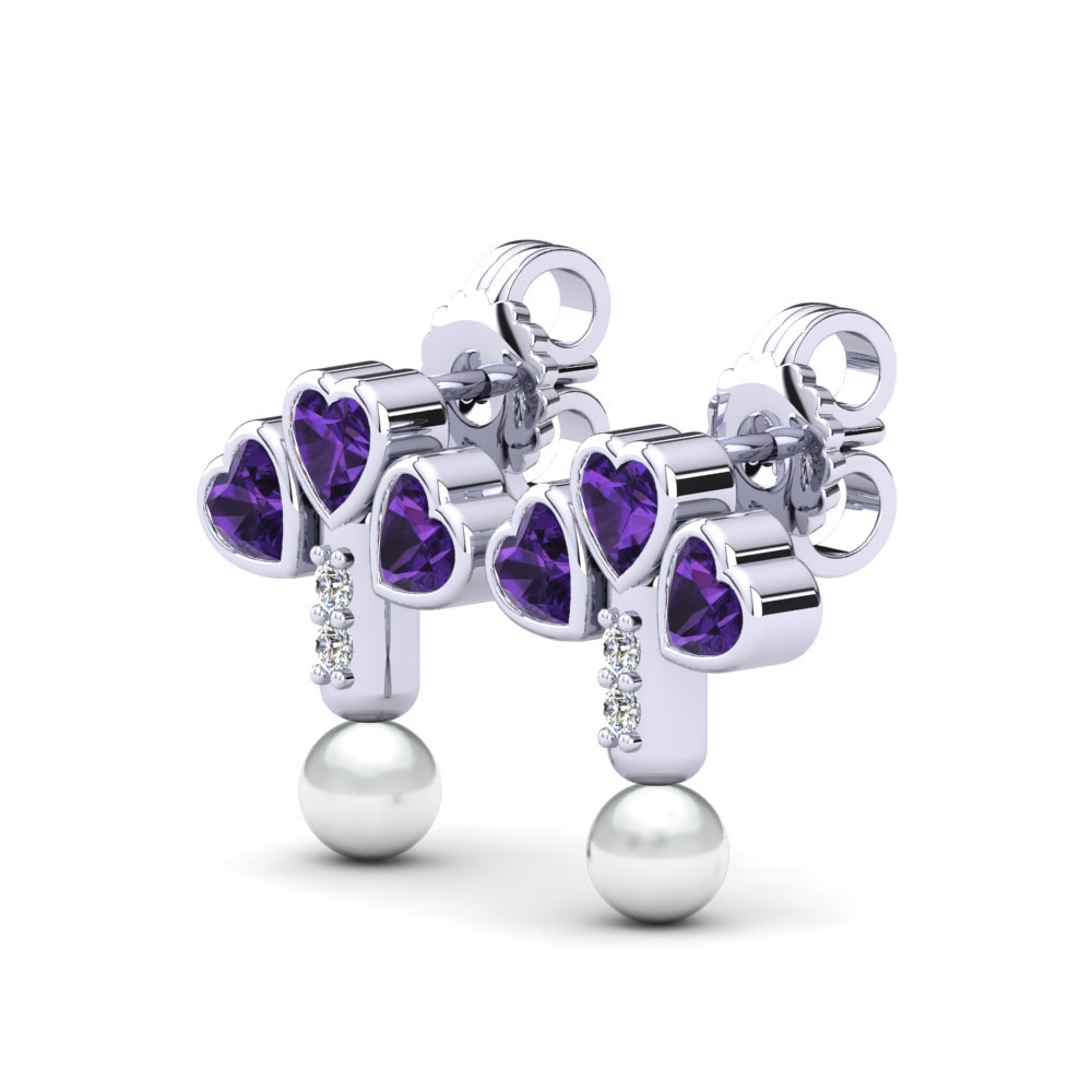 Amethyst Women's Earring Kandria Ø4 mm