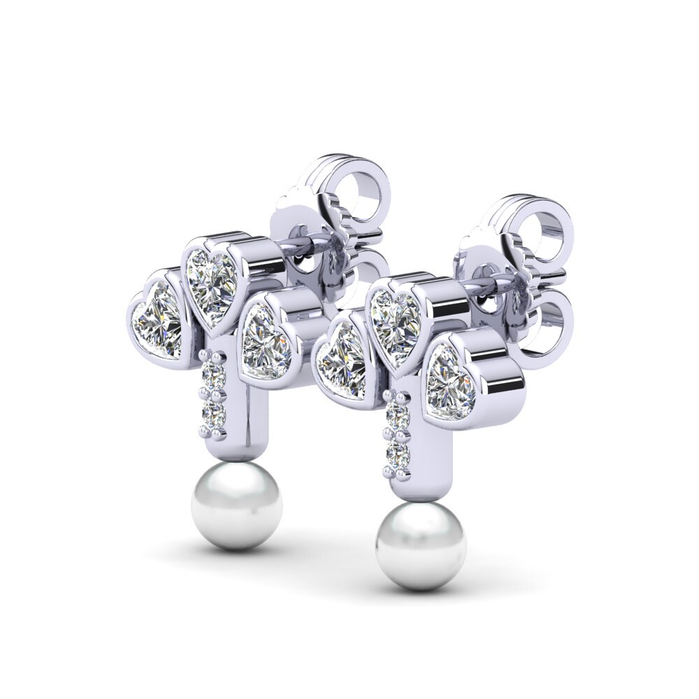 Corazón Diamante Pendiente de mujer Kandria Ø4 mm