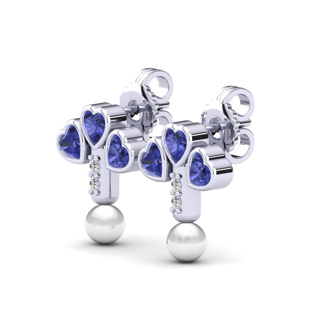 Tanzanite Earring Kandria Ø4 mm