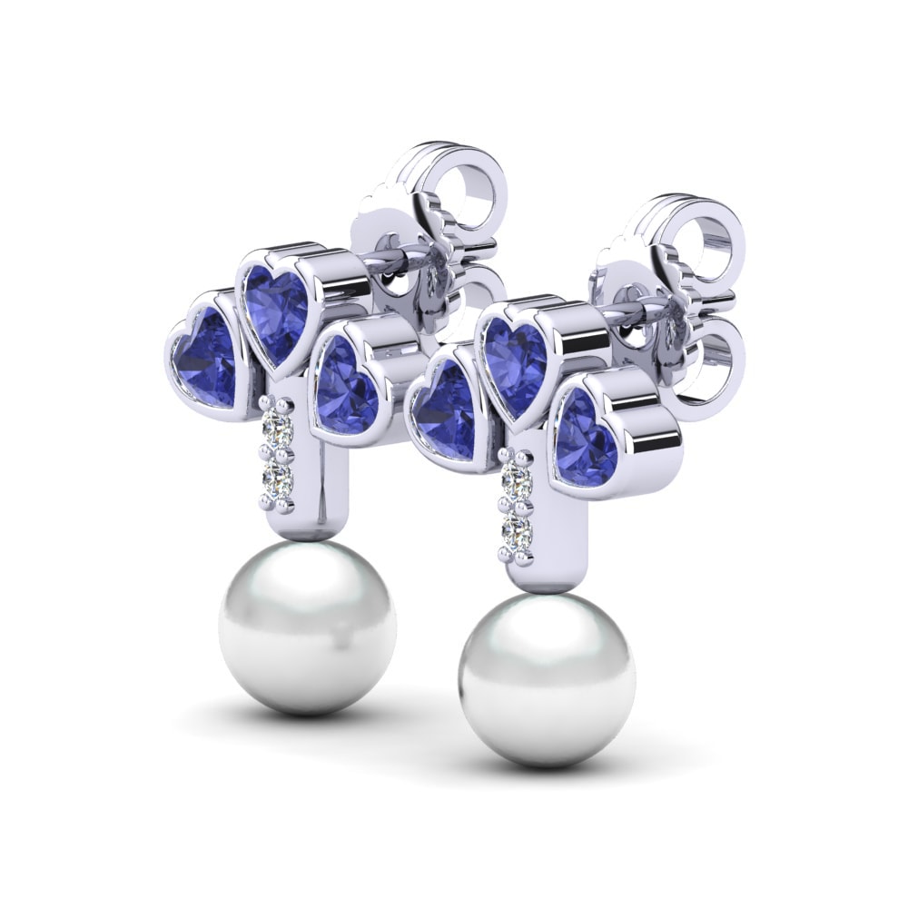 Tanzanite Earring Kandria Ø6 mm