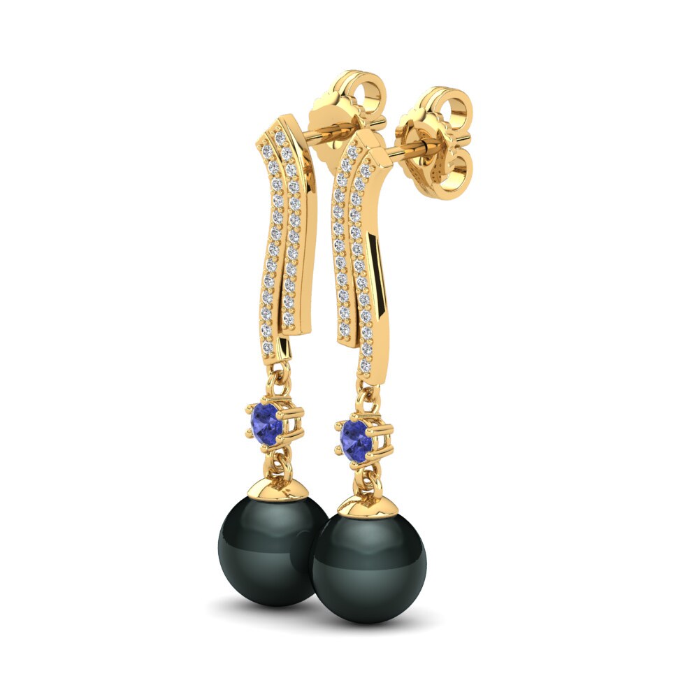 Tanzanite Women's Earring Chanika Ø8 mm