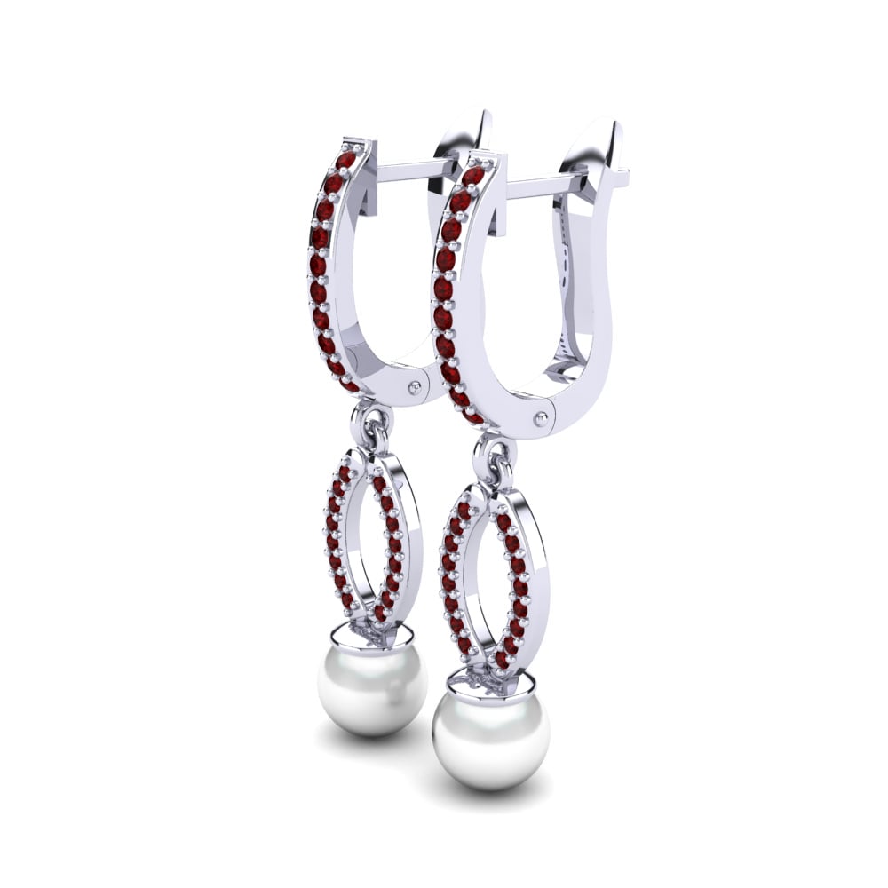 Red Zirconia Women's Earring Masala