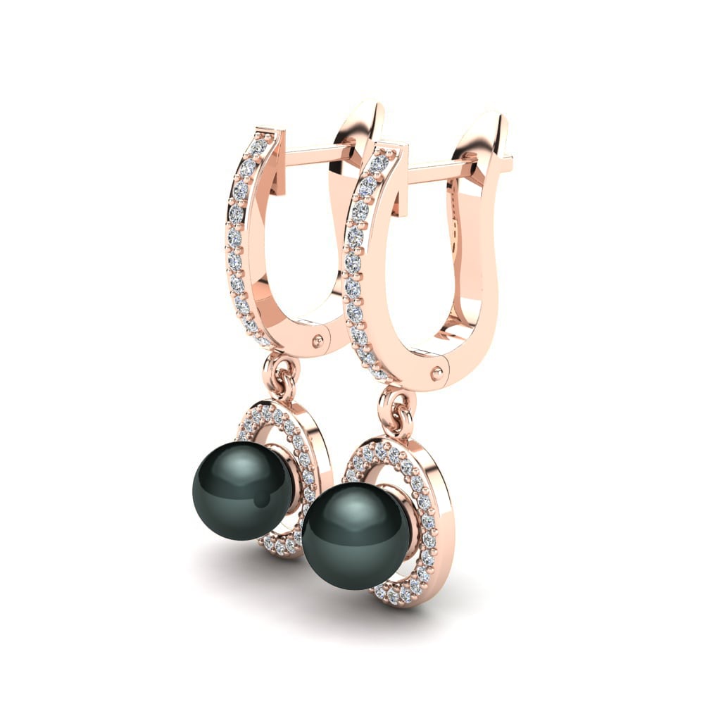 18k Rose Gold Women's Earring Leliany