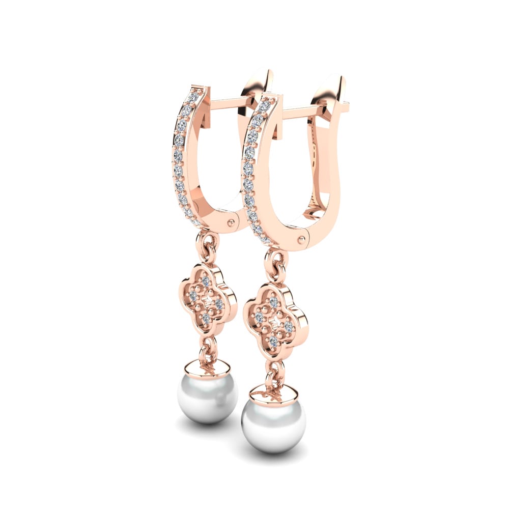 14ct Rose Gold Women's Earring Lekathia