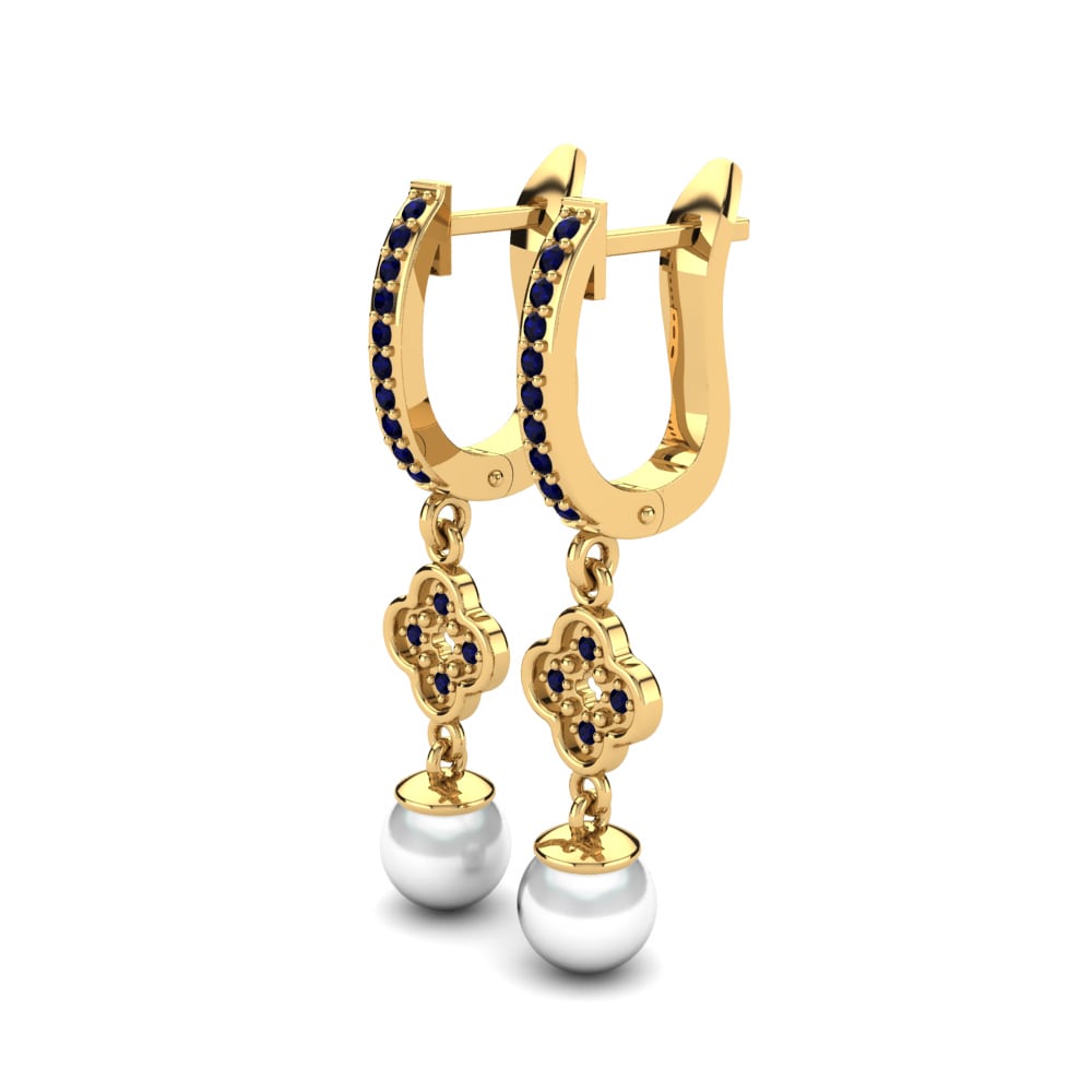 Dark Blue Zirconia Women's Earring Lekathia