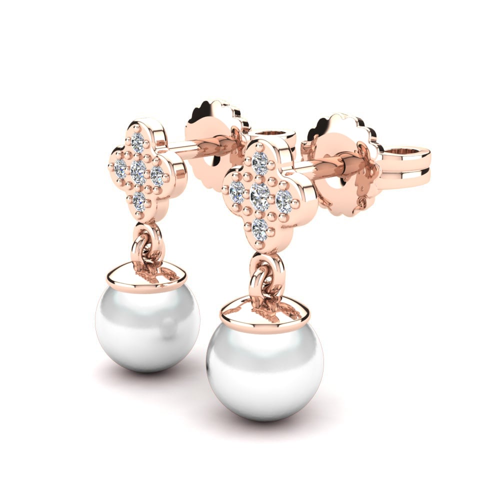 14ct Rose Gold Women's Earring Kaylonni