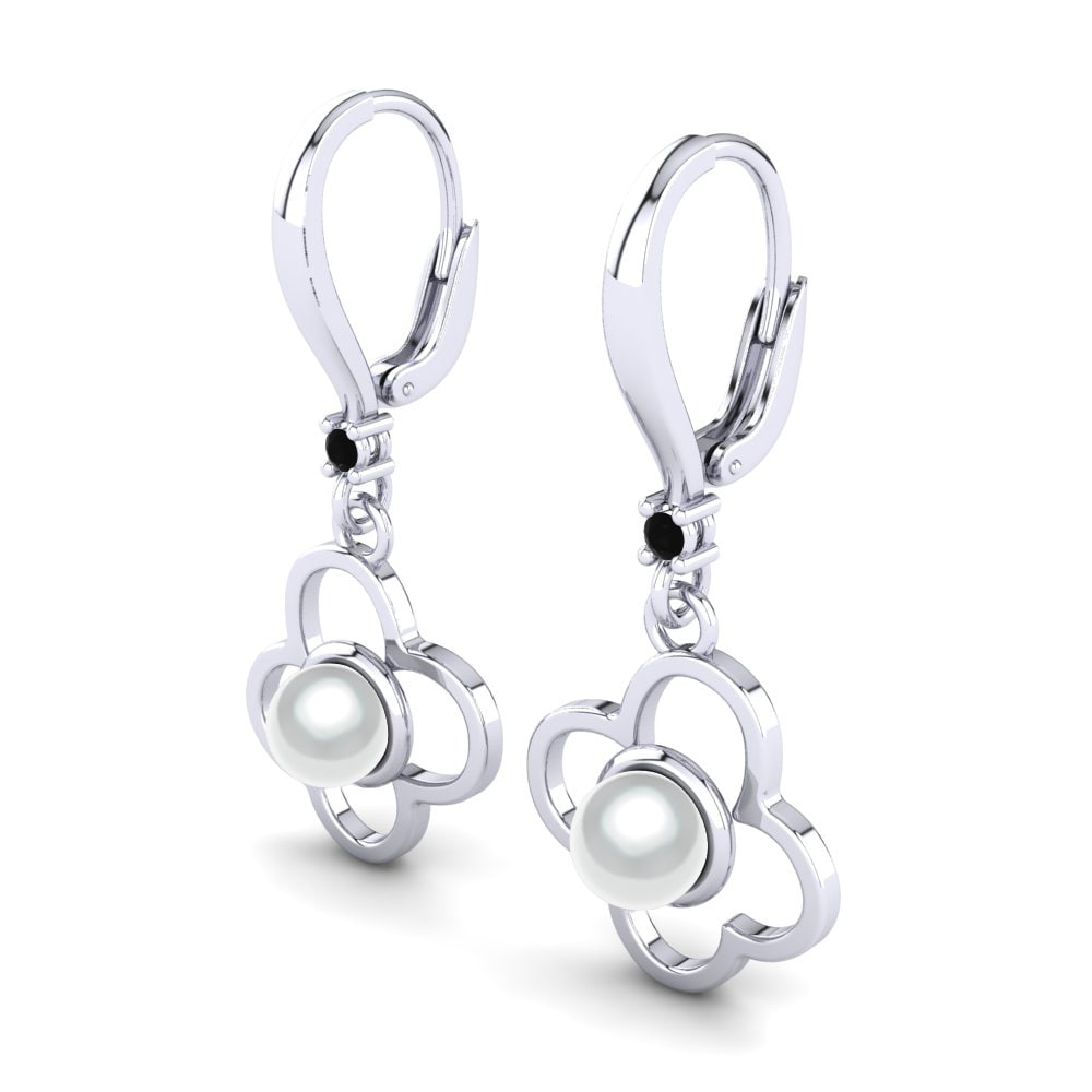 Diamante Negro Pendiente de mujer Lacorya Ø6 mm