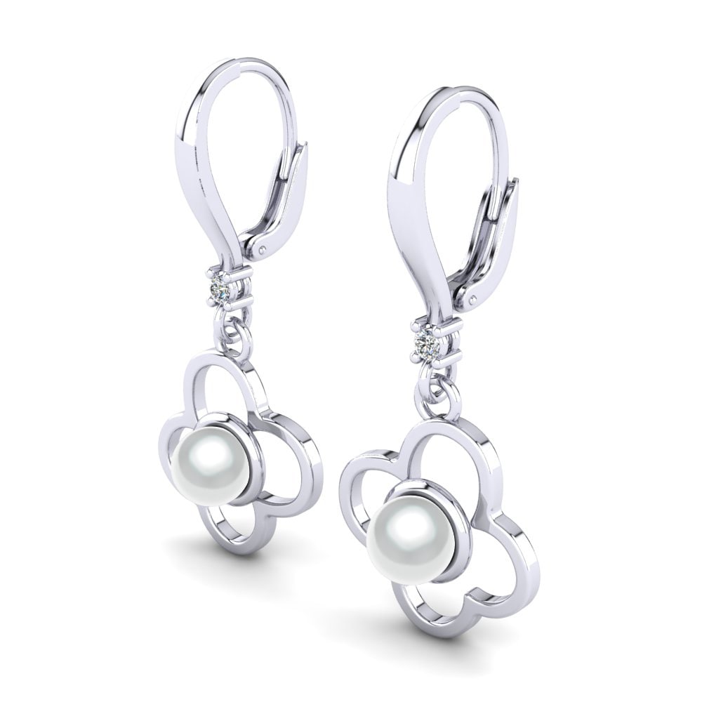 Moissanita Pendiente de mujer Lacorya Ø6 mm