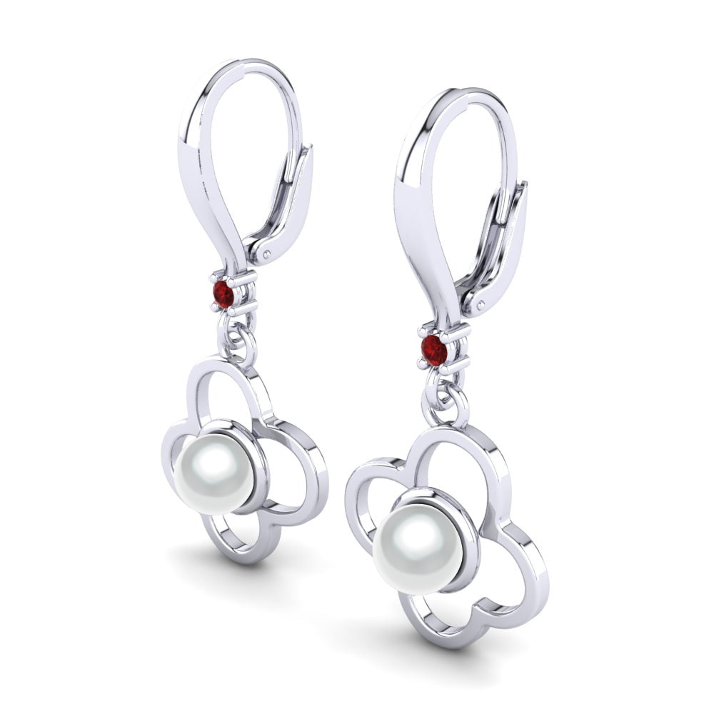 Red Zirconia Women's Earring Lacorya Ø6 mm