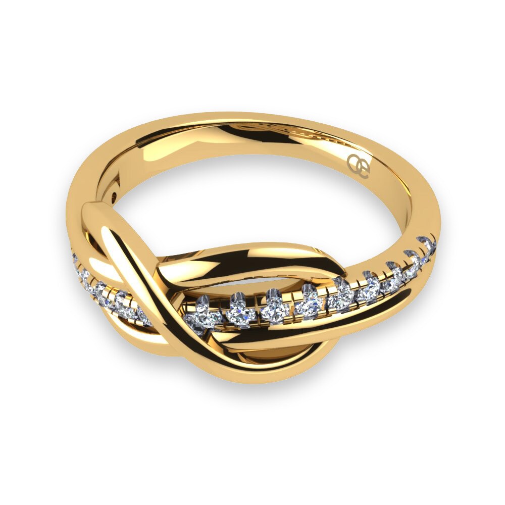 Kayce Colour Compre GLAMIRA Anillo Kayce en corte Redondo 0.2304 Quilates 18k Oro ...