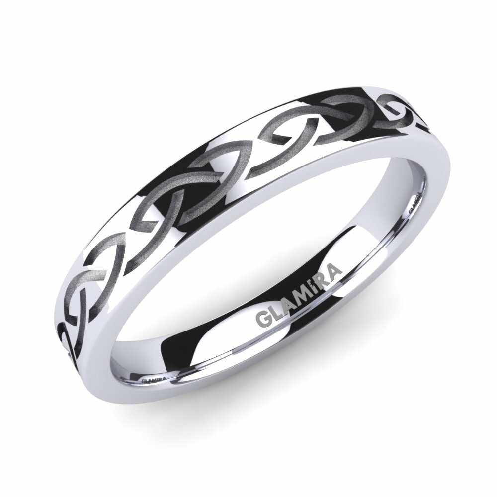 Celtic Men’s Wedding Rings Men's Celtic Sign 585 White Gold