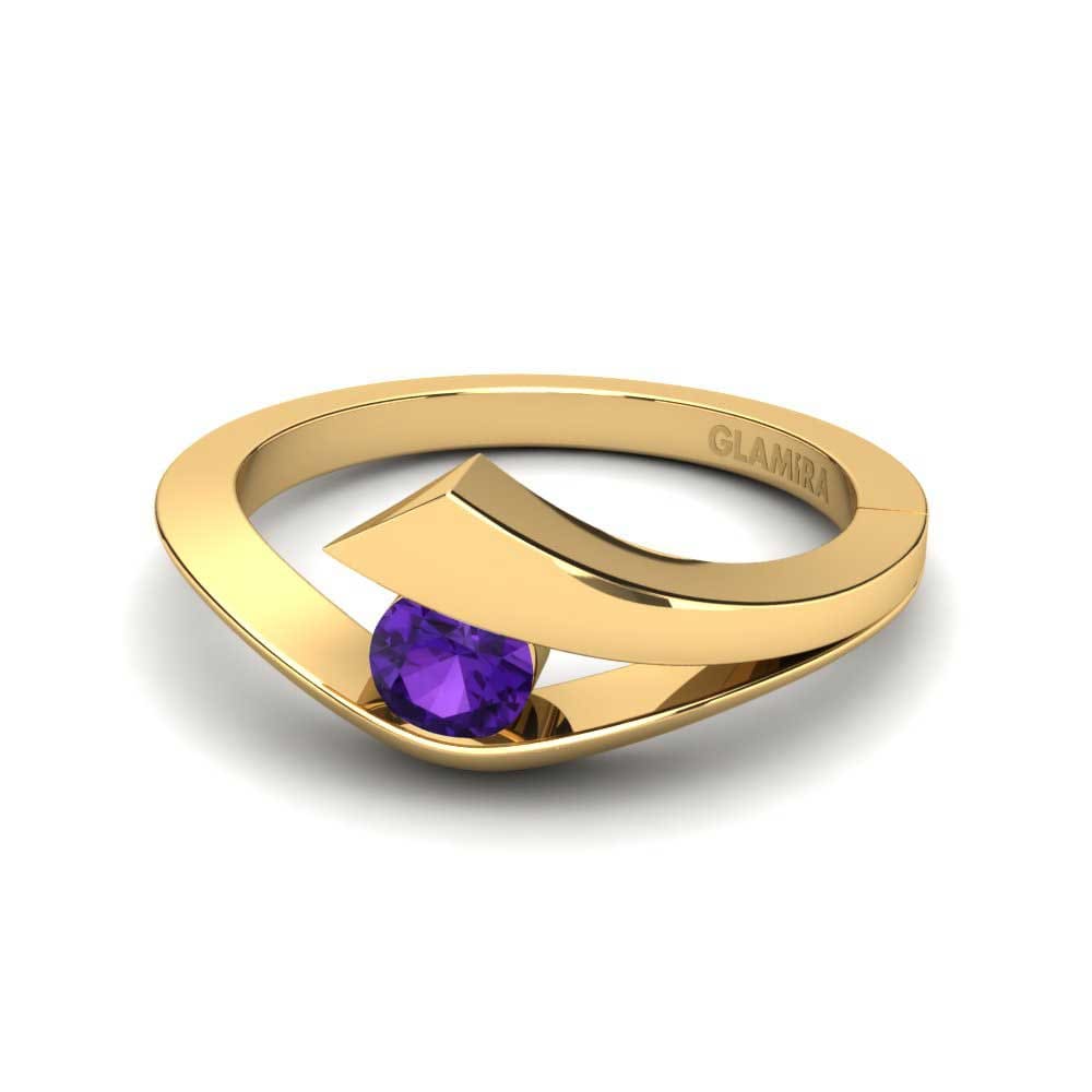 Améthyste Bague de fiançailles Evie 0.25 crt