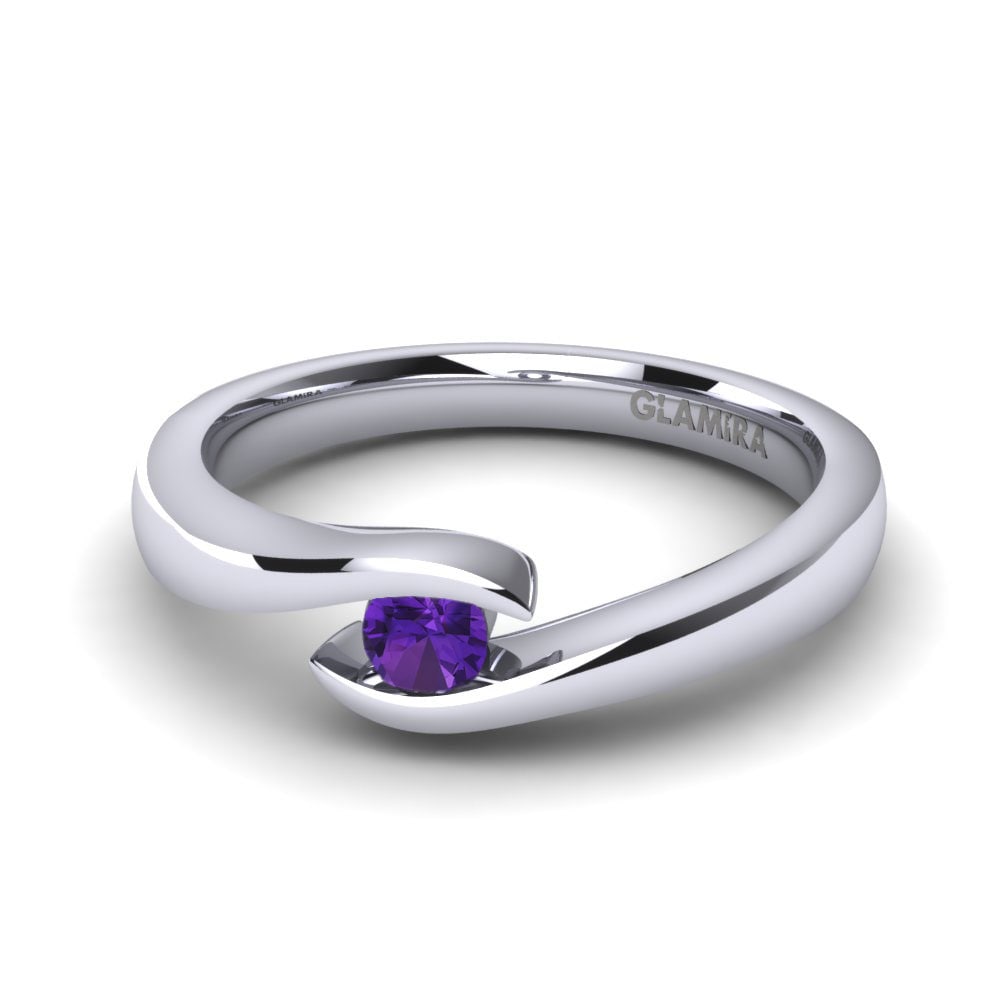 Améthyste Bague de fiançailles Tonia 0.1 crt