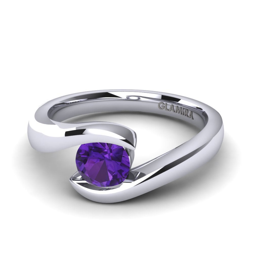 Amethyst Engagement Ring Tonia 0.5 crt