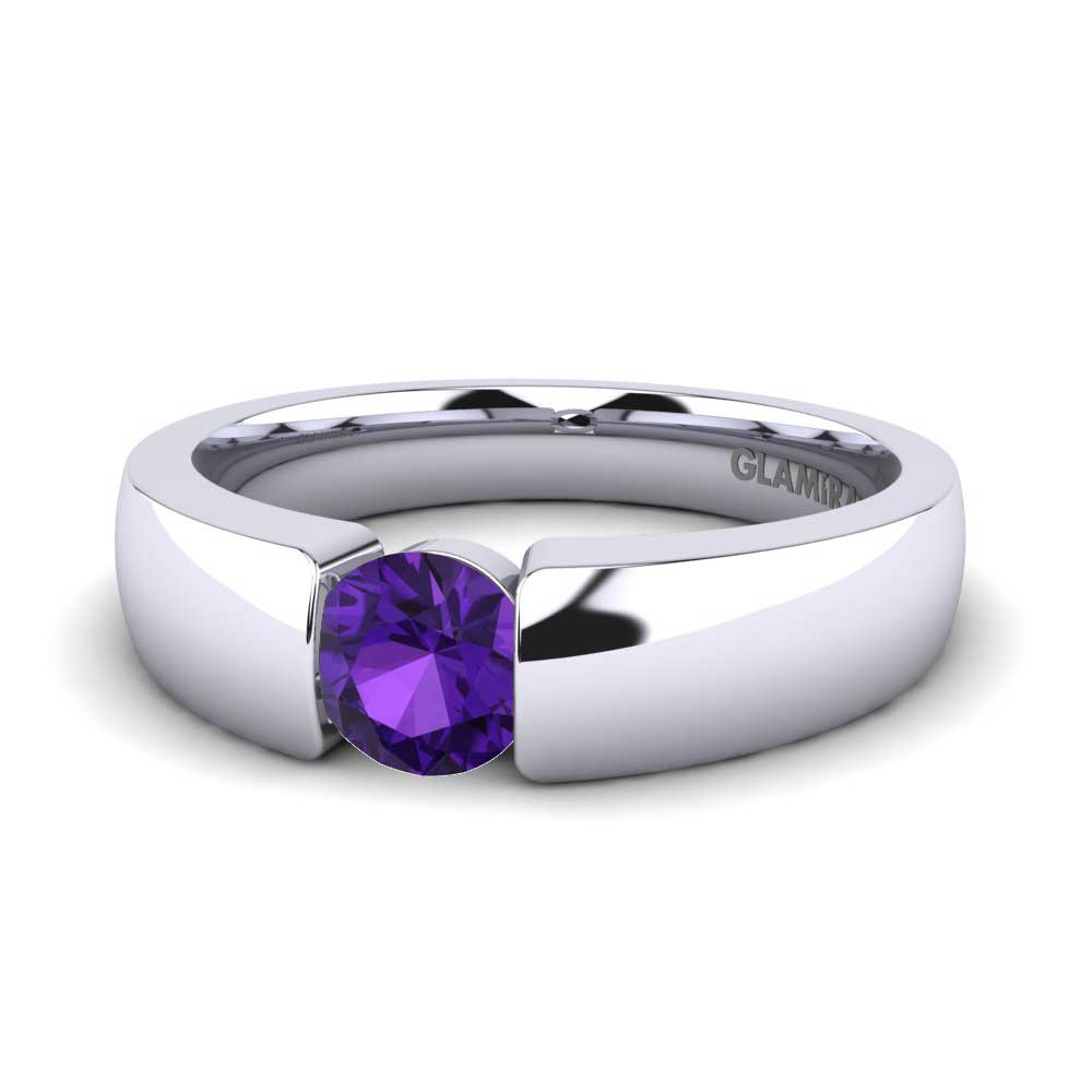 Forlovelsesring Lissy 0.5crt ametyst