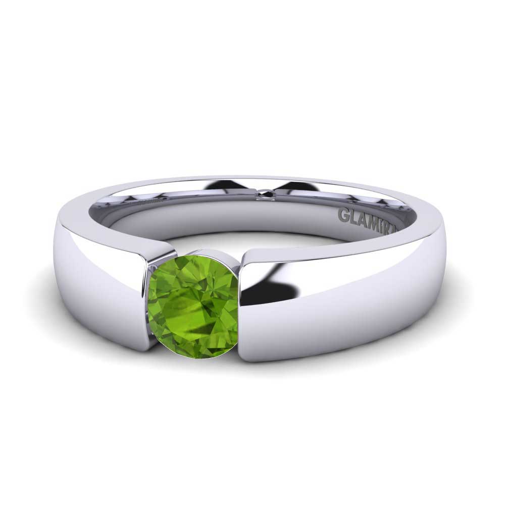 0.5 重量（克拉） 橄欖石 訂婚戒指 Lissy 0.5crt