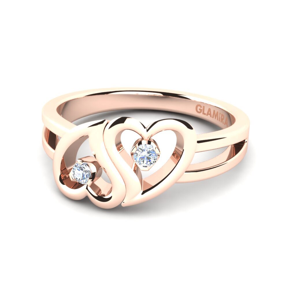 18ct Rose Gold Lab Grown Diamond Ring Mindy