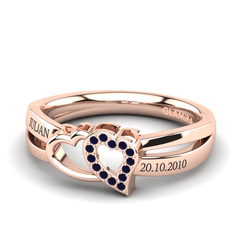 Rotgold 585 Saphir Ringe Aditya