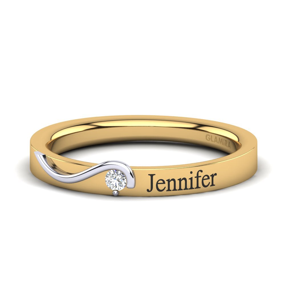 14ct Yellow & White Gold Lab Grown Diamond Ring Dietmar