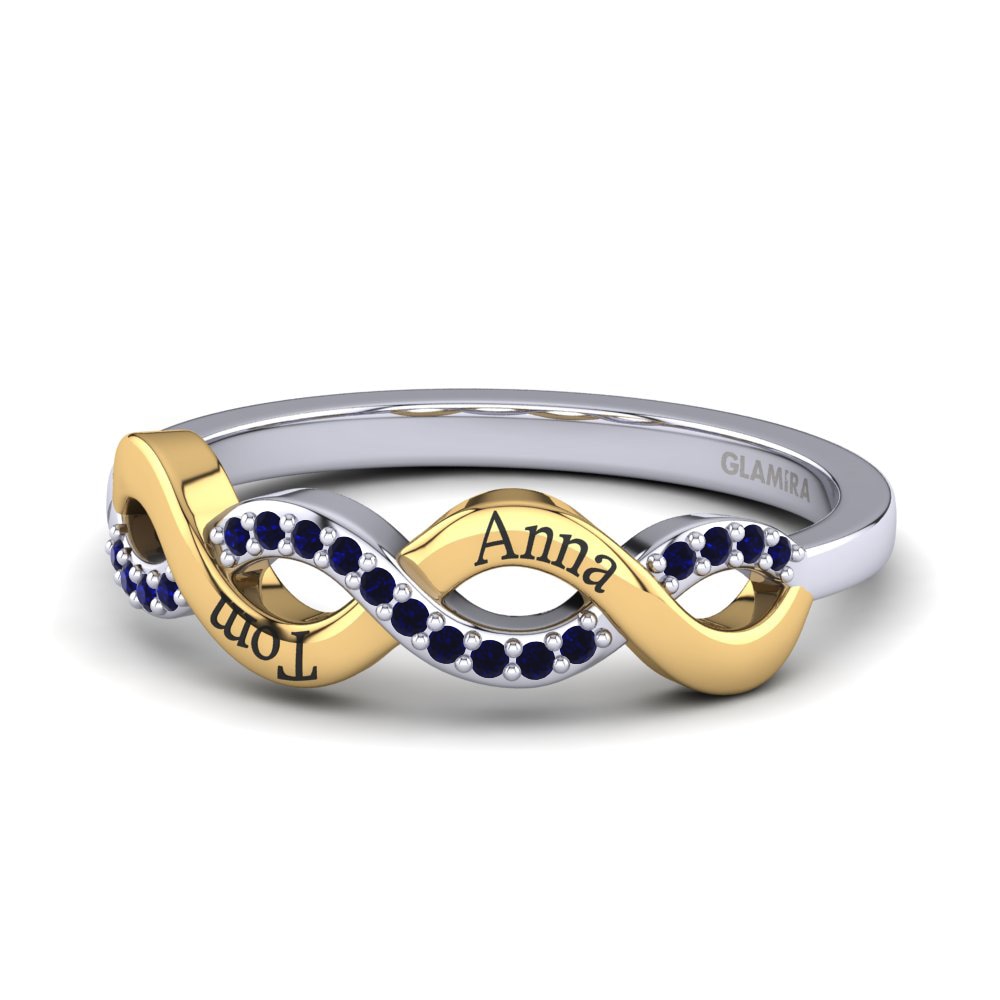 Weiss & Gelbgold 750 Saphir Ringe Gerwin