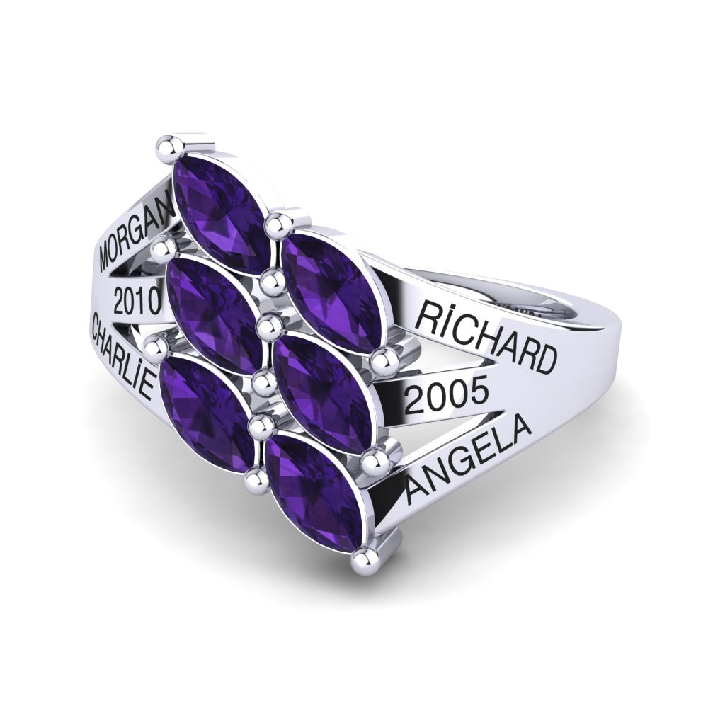 Palladium 950 Amethyst Ringe Giachetta