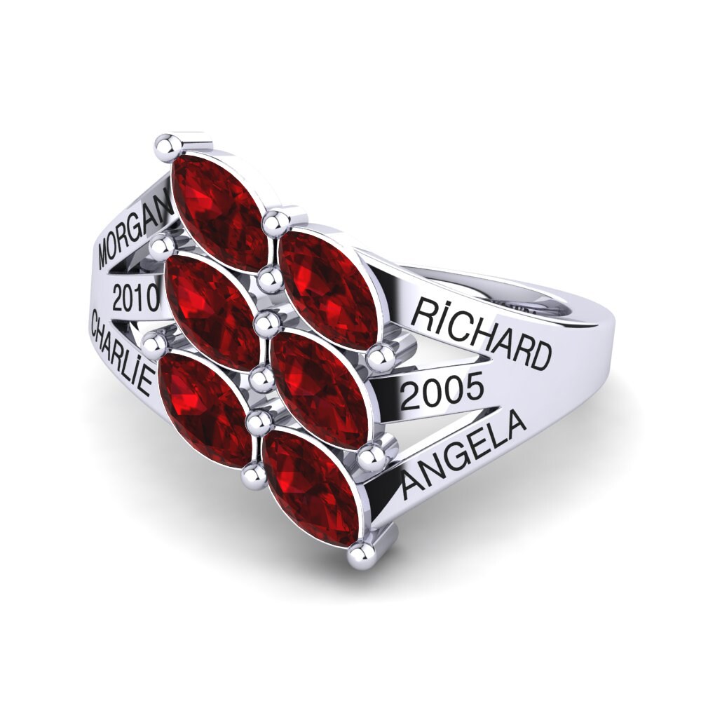 Palladium 950 Rubin Ringe Giachetta