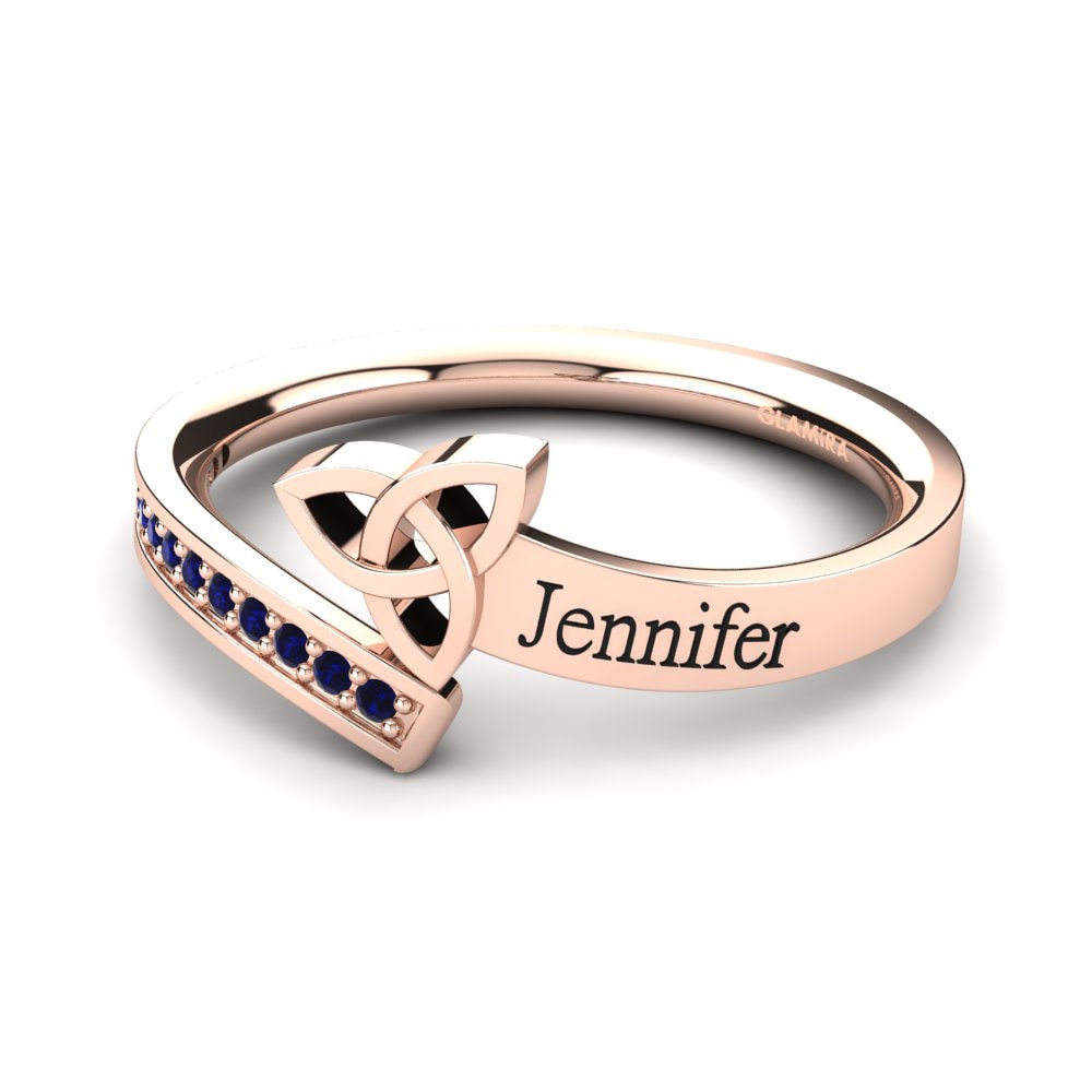 Rotgold 585 Saphir Ringe Janthina