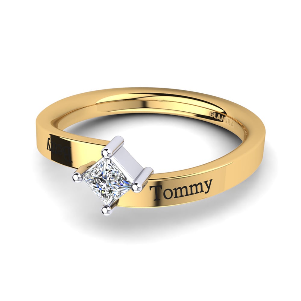 14ct Yellow & White Gold Lab Grown Diamond Ring Malvika
