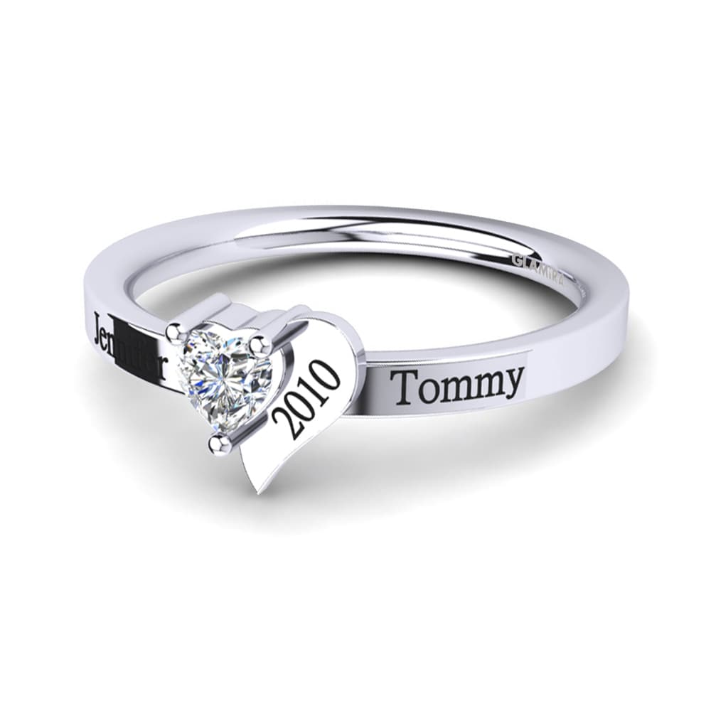 White sapphire Ring Manjari