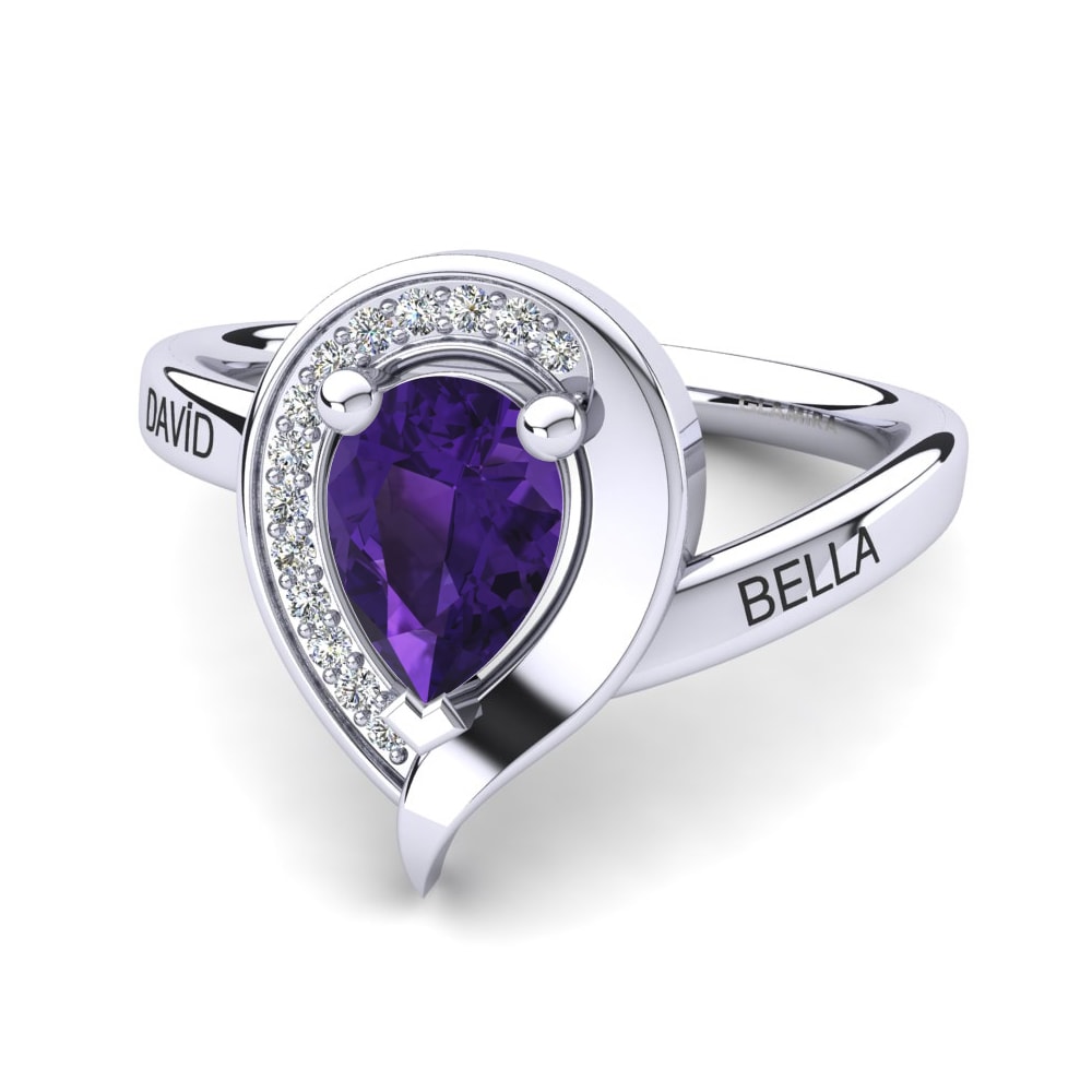 Palladium 950 Amethyst Ringe Nelsania