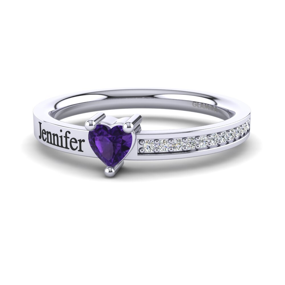 Palladium 950 Amethyst Ringe Quanika