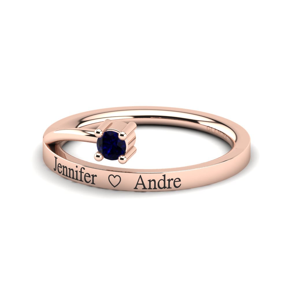 Rotgold 585 Saphir Ringe Roassina