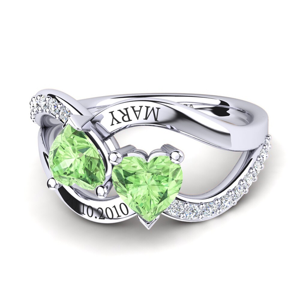 Green Amethyst Ring Semasia