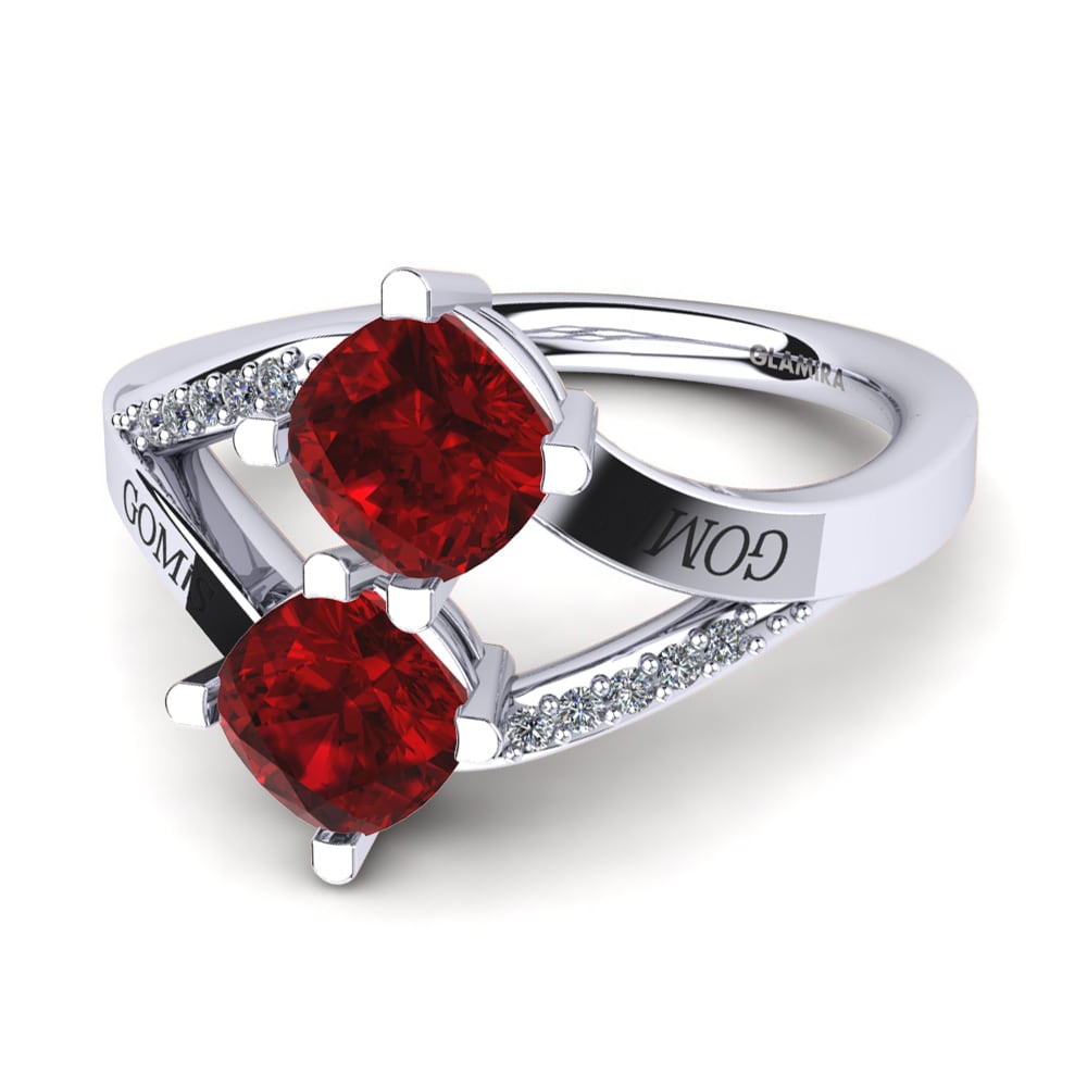 Zircone Rosso Anello Seneca