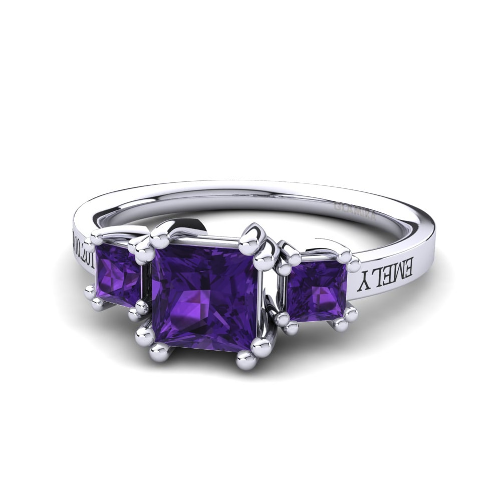 Palladium 950 Amethyst Ringe Sheldan