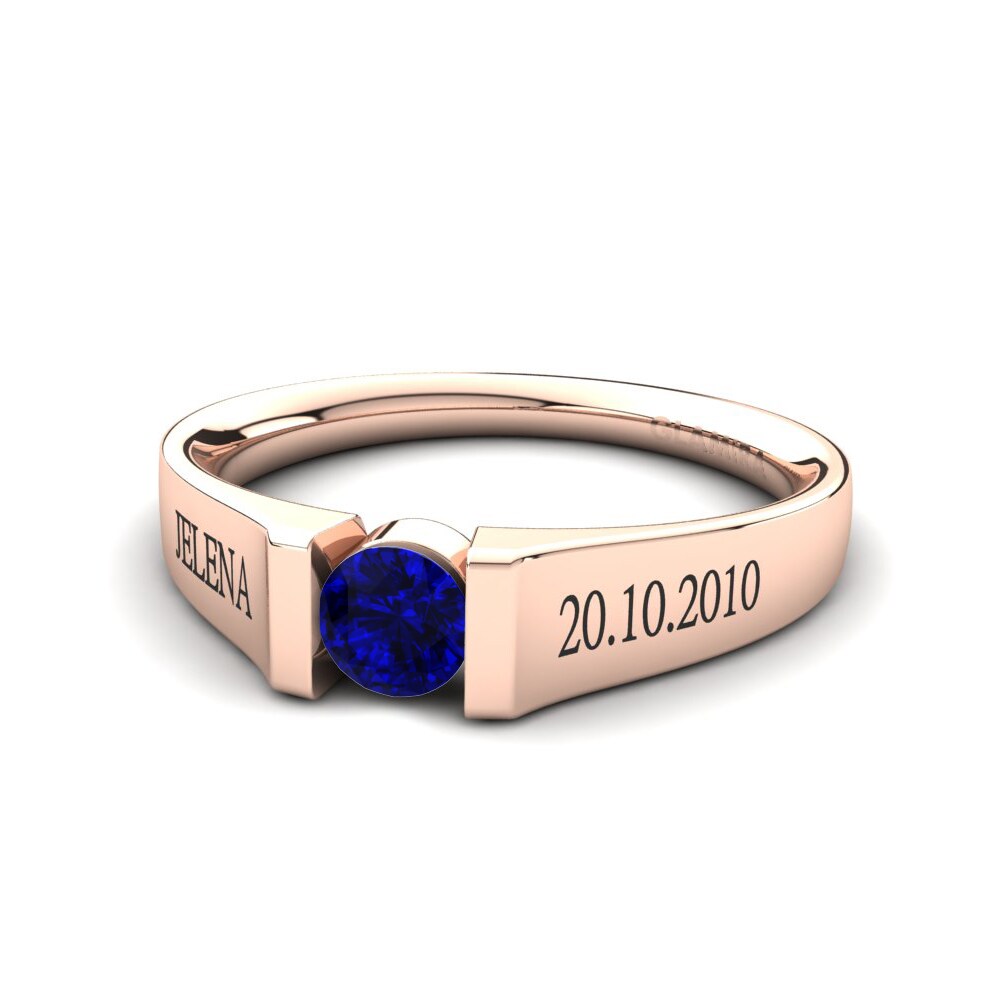 Rotgold 585 Saphir Ringe Vernin