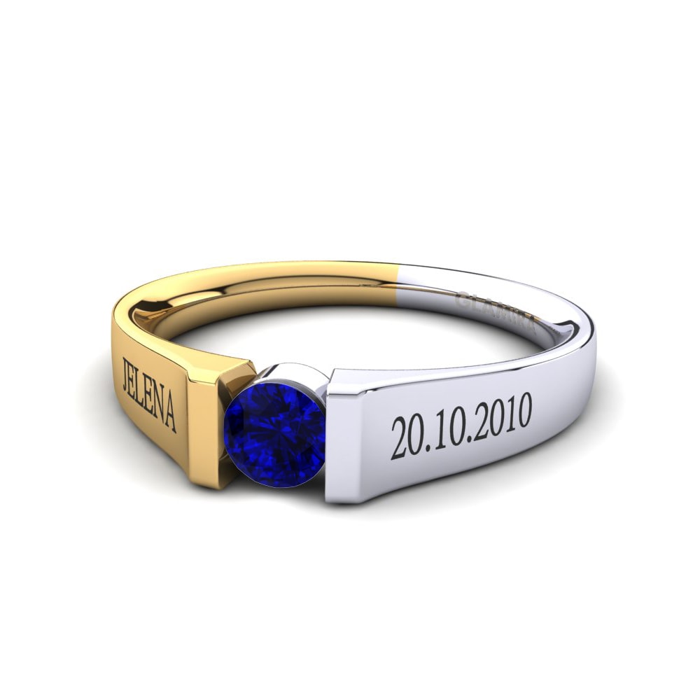 Weiss & Gelbgold 750 Saphir Ringe Vernin