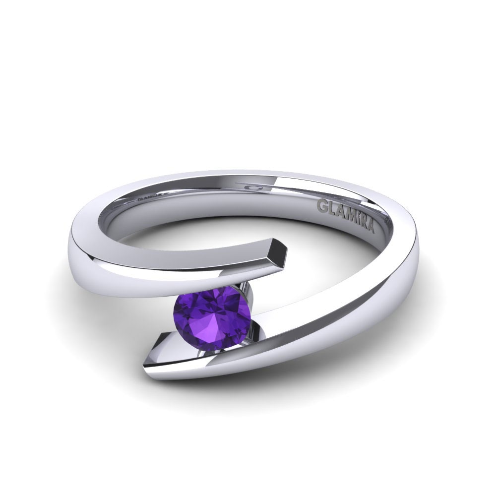 Améthyste Bague de fiançailles Rosita 0.25 crt