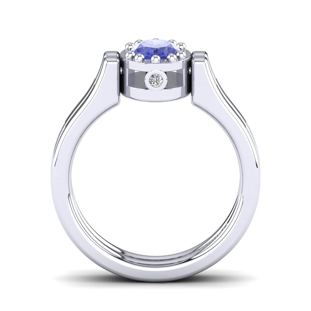 950 Platinum Tanzanite Ring Rudolfia