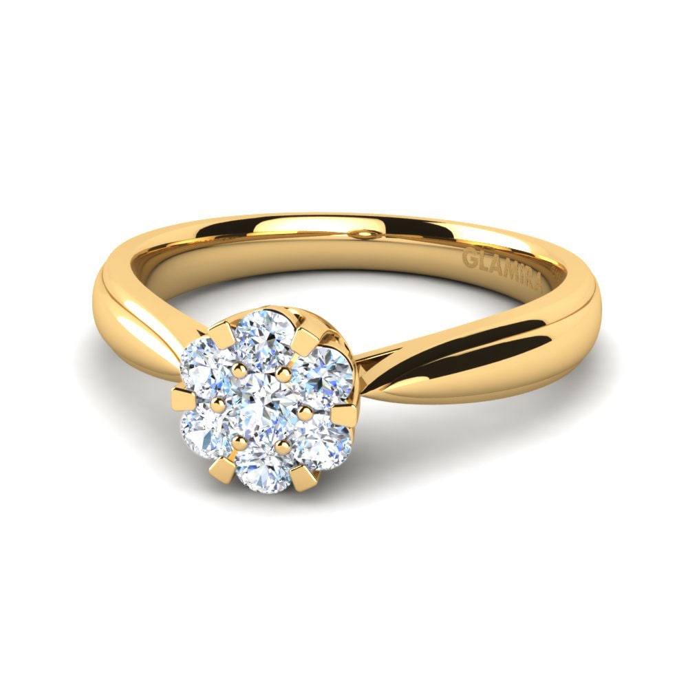 14ct Yellow Gold Lab Grown Diamond Ring Venice