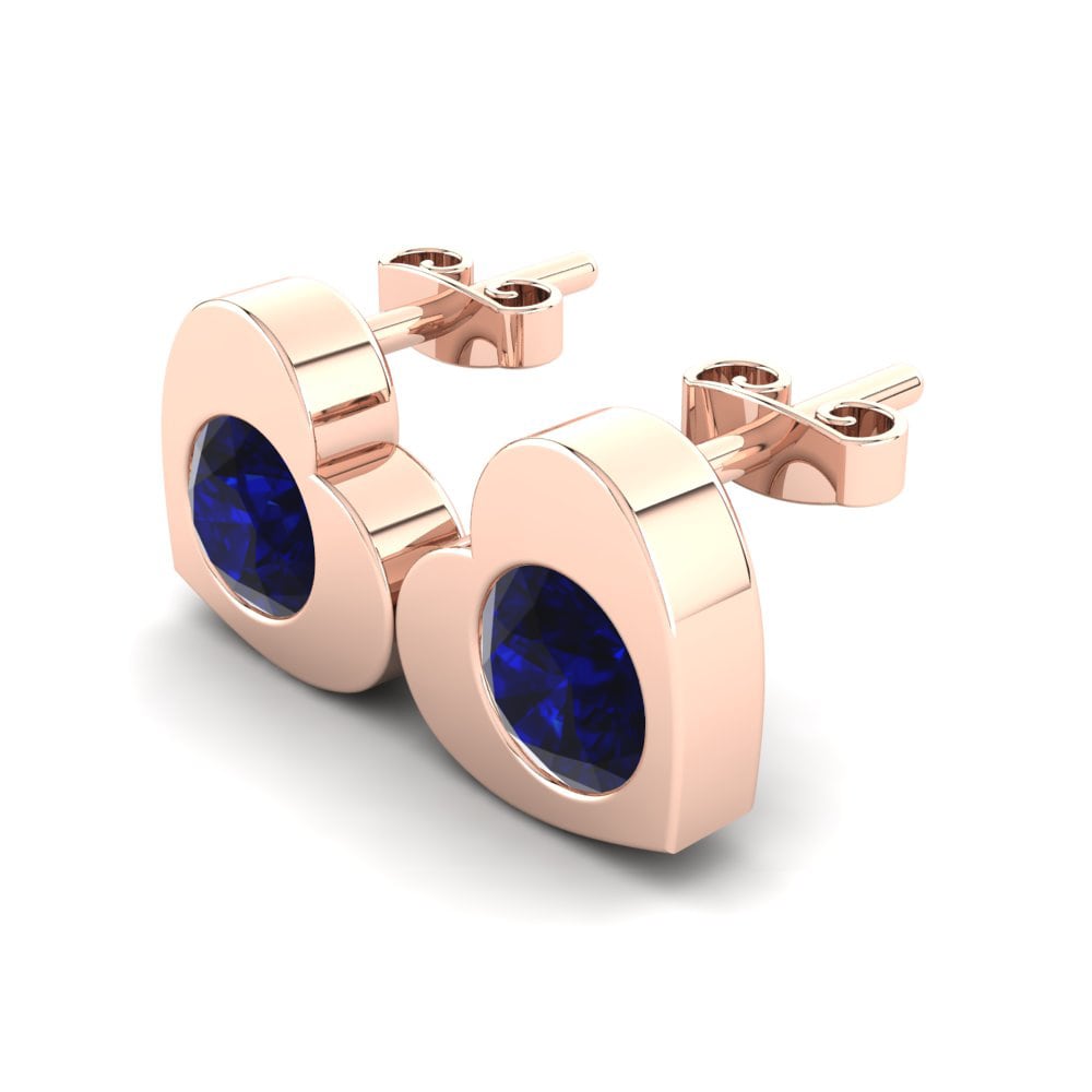 Dark Blue Zirconia Women's Earring Raika
